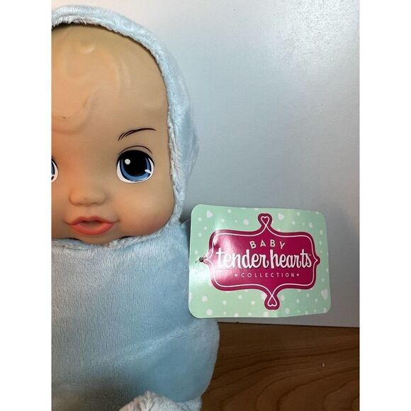 Plush Doll Baby Tender Hearts Collection Puppy Hoodie Soft Body Blue 12” NWT - Picture 3 of 9